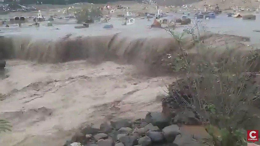 Trujillo: Así pasó la quebrada San Ildefonso por Cementerio Mampuesto (VIDEO) 