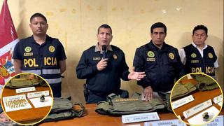 La Libertad: Decomisan chalecos antibalas, granada, arma y balas usadas por “Los Pulpos”