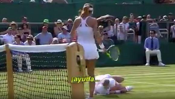 El escalofriante grito de auxilio de una tenista lesionada en Wimbledon [VIDEO]