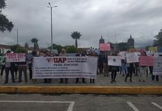 Estudiantes, docentes y directivos de la UAP salen en protesta y anuncian apelación ante decisión de la Sunedu