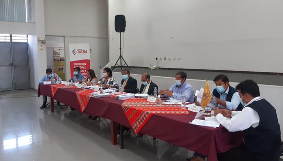 En sesión extraodinaria del consejo regional de Tacna se informó de estado del terreno en zona de Hospicio.
