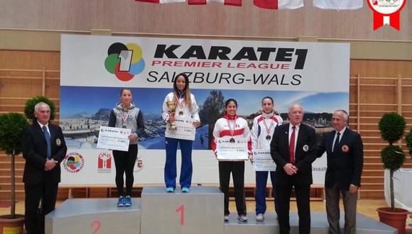 Karateca peruana consigue el bronce en el Open de Austria