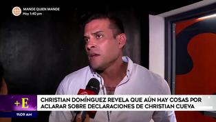 Christian Domínguez a Cueva por negar amenazas en su contra: “Hay cosas que se deben aclarar” (VIDEO)