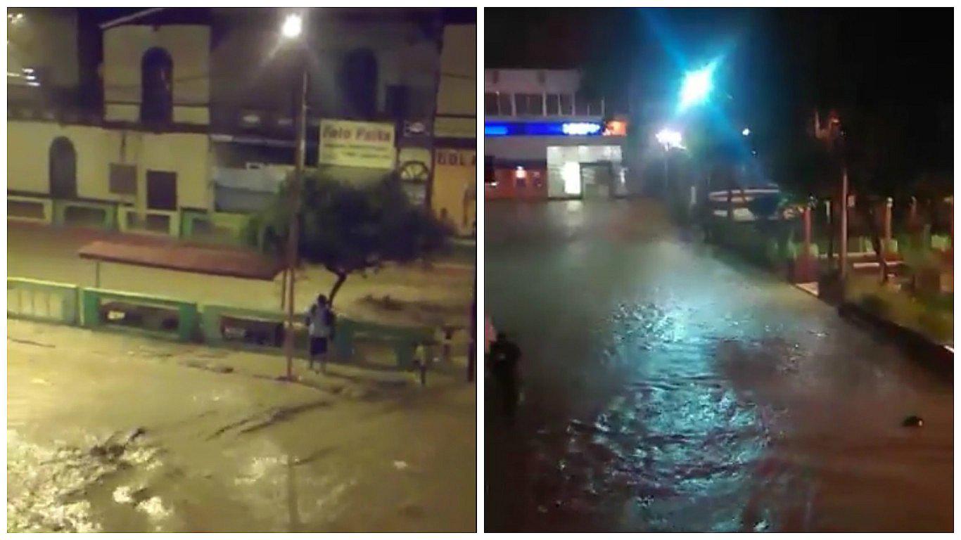 Piura: estos son los momentos de terror que se vivieron tras fuertes lluvias (VIDEO)