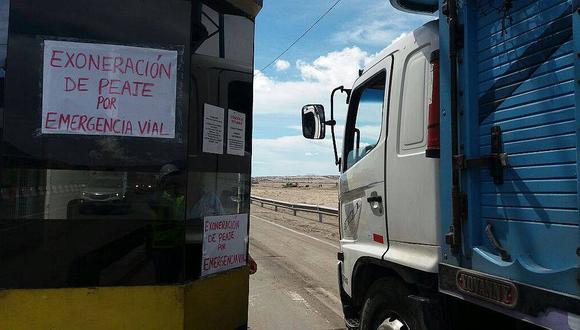 Chimbote: Suspenden temporalmente cobro de peaje a causa de emergencia en la provincia 