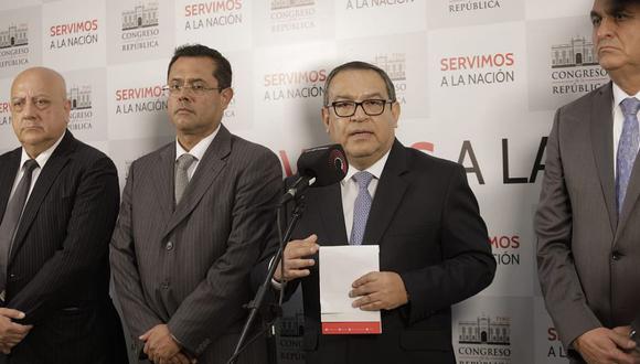 Alberto Otárola dijo que urge aprobar el adelanto de elecciones. (Foto: GEC)