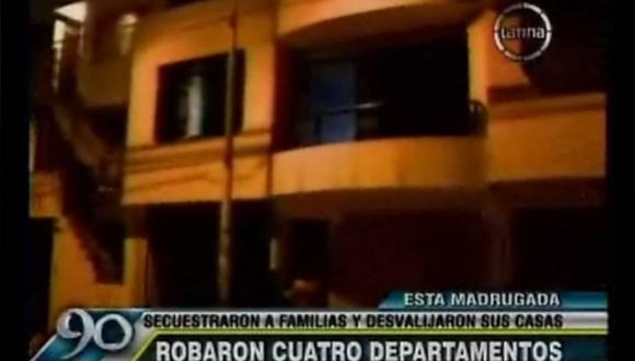 Ladrones secuestraron a familias de edificio para robar sus departamentos 