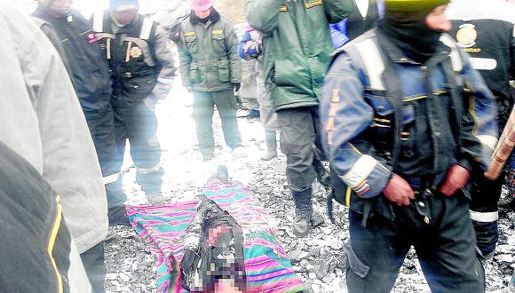 Obrero murió aplastado por roca en socavón del Centro Poblado La Rinconada