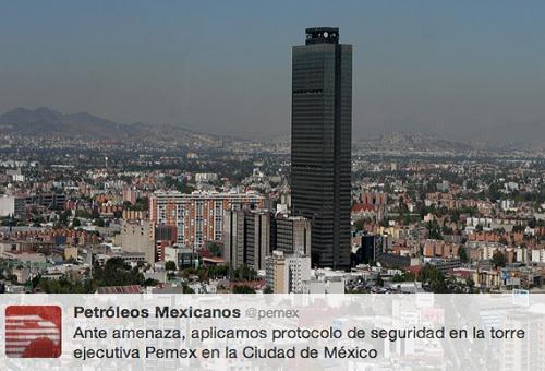 México: Desalojan torre de sede central de Pemex por "amenaza"