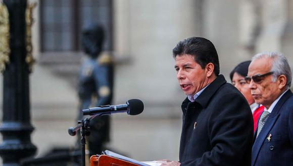 Pedro Castillo confundió el nombre de Jorge Basadre durante su discurso. (Foto: Presidencia)