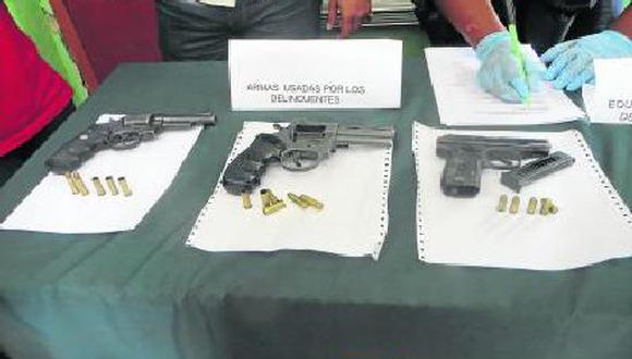 Decomisan 99 armas en Moquegua, Ilo y Tacna