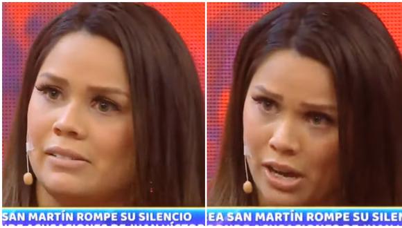 Andrea San Martín habló por primera vez en un set de televisión y se defendió de las fuertes acusaciones en su contra. (Fuente: Captura ATV)