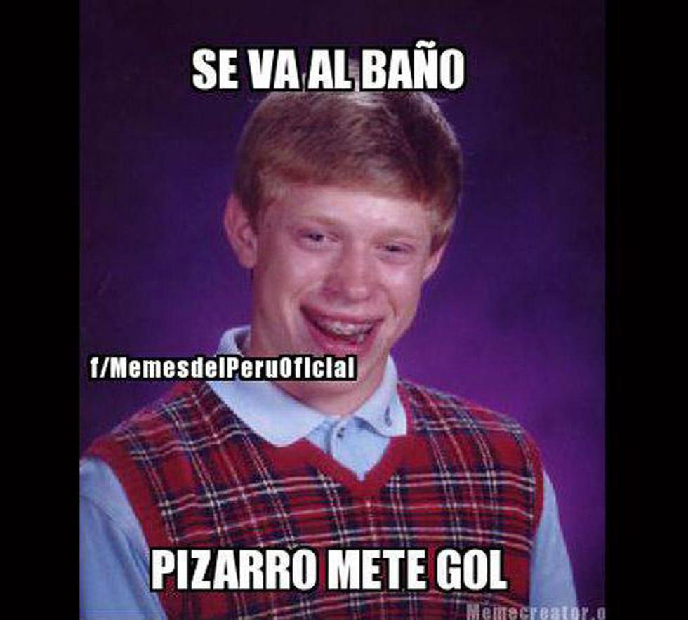 Mira los memes por el gol de Claudio Pizarro