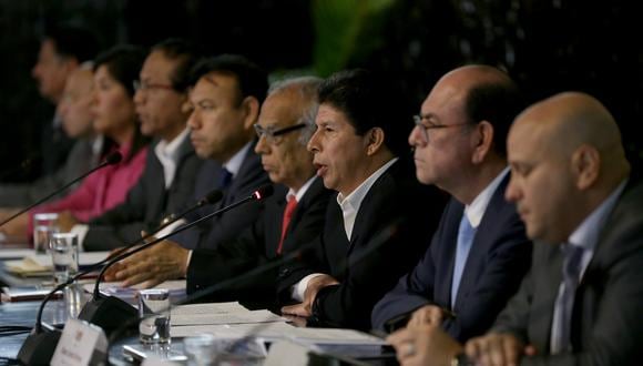 En la conferencia de prensa convocada por el presidente Pedro Castillo solo participaron periodistas extranjeros. (Foto: Presidencia)