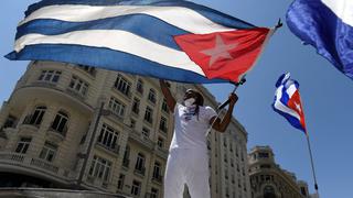 España: cientos marchan en Madrid por la “libertad” en Cuba (FOTOS)