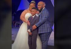 El hijo de esta madre soltera es adoptado por su nuevo esposo en plena boda