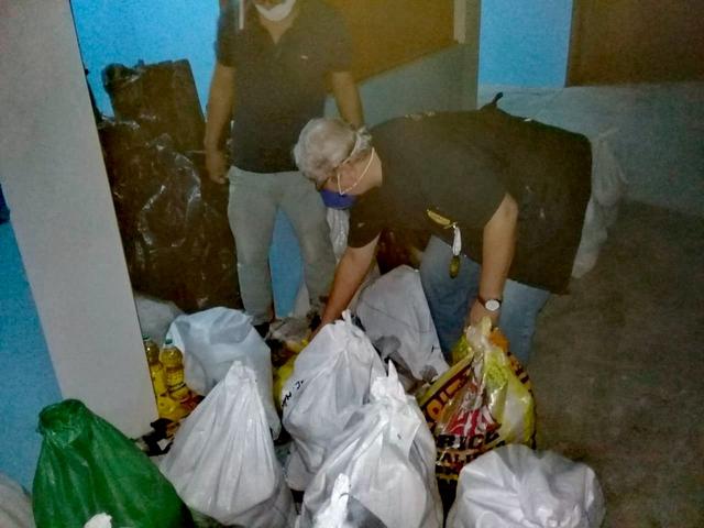La Fiscalía y la Policía comprobaron que los productos de primera necesidad entregados en  Campanilla, San Martín, se encontraban en mal estado. (Foto: Fiscalía)