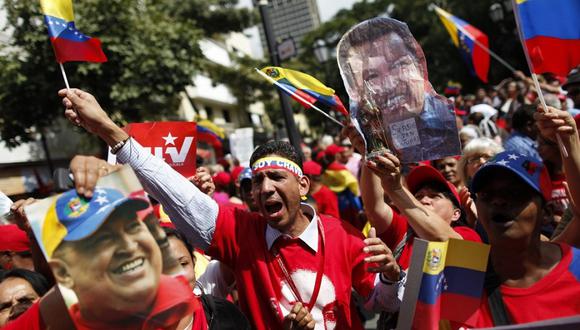 Venezuela: Miles de chavistas marchan contra el "imperialismo" estadounidense