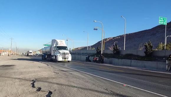 Tránsito libre desde el kilómetro 48 en inicio del paro de transportistas de carga pesada en Arequipa, se espera que la medida se radicalice en las próximas horas. (Foto: Difusión)