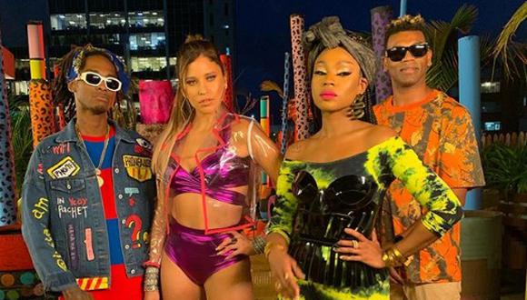Anna Carina Copello anunció que su tema musical ‘Donde están', que grabó junto al grupo de Hip hop de Colombia, ChocQuibTown ingresó al Hot Raking del canal de música HTV. (Instagram)