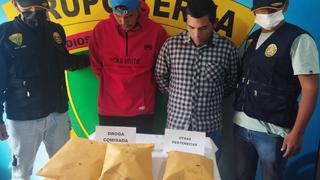 Policía detiene a extranjero y peruano dedicados a la venta de PBC y marihuana en Ayacucho