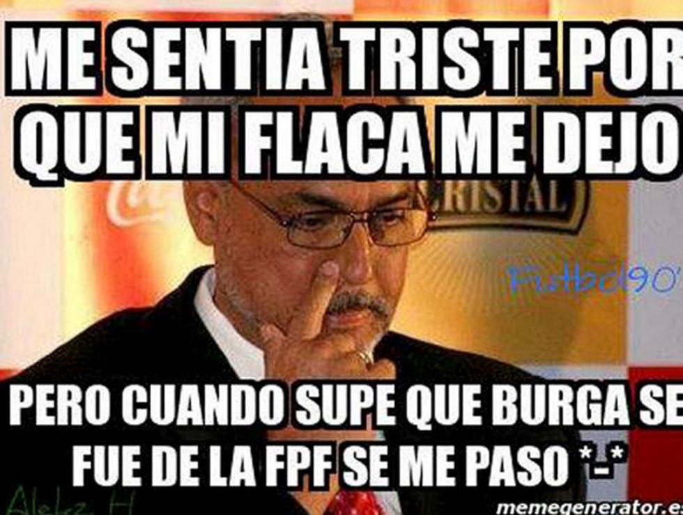 Salida de Manuel Burga de la FPF inspira memes (FOTOS)