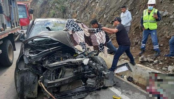 Accidente de tránsito se registró en el sector Loma del Viento, en la provincia de Otuzco. (Foto: Cortesía)