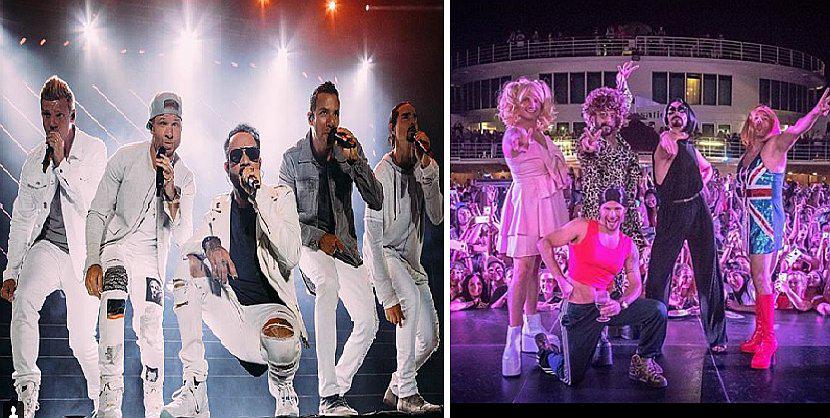 Los Backstreet Boys se disfrazan de las Spice Girls y sorprenden a fans