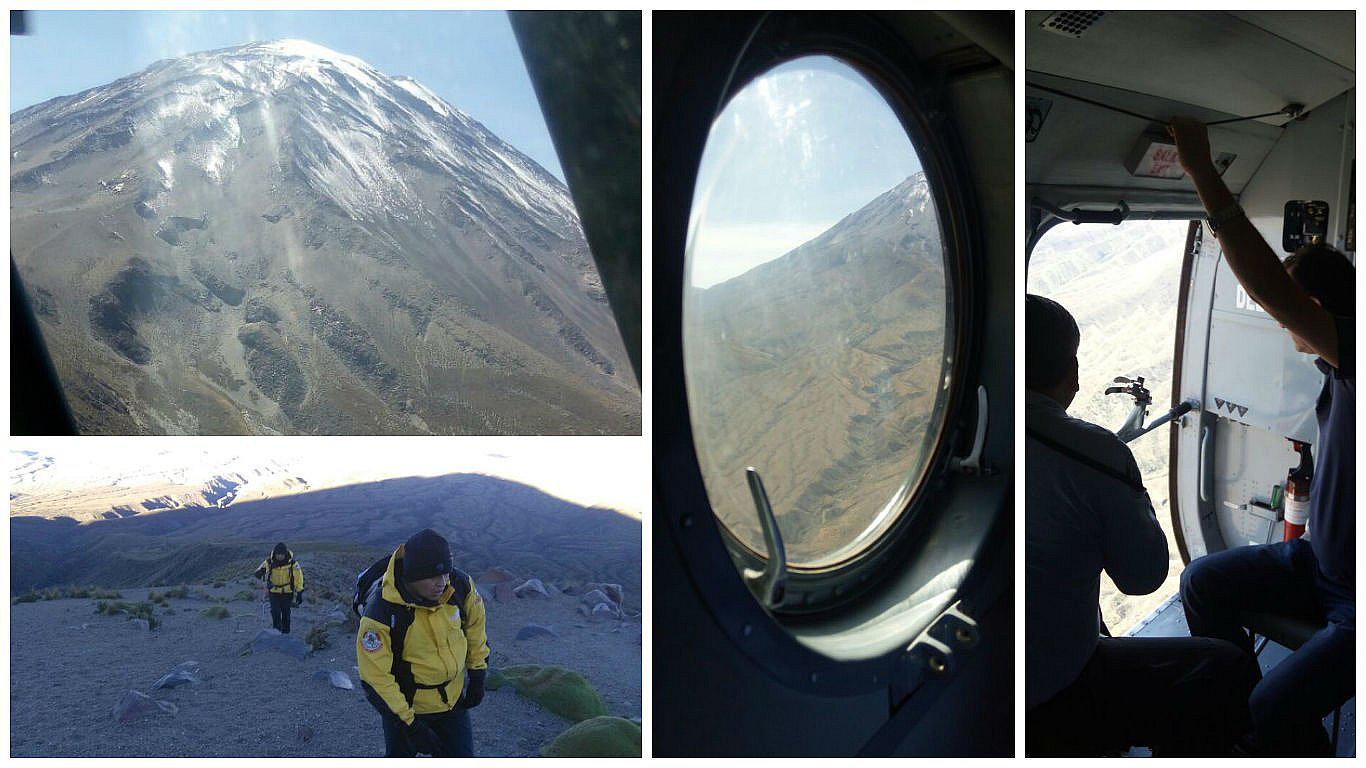 Cuatro drones y 70 rescatistas buscan a Jhon Barrientos en el volcán Misti