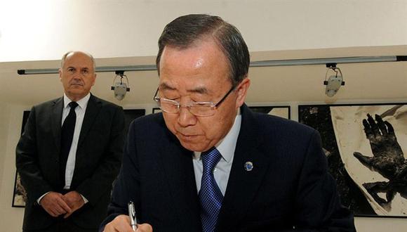 Ban Ki-moon pide reabrir proceso de paz entre Palestina e Israel