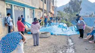 Deslizamiento de tierra causa temor en vecinos de Llicua en Huánuco