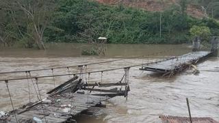 Reportan el desborde del río Tambopata en Sandia