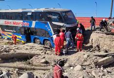 Bus de empresa San Martín con más de 50 pasajeros se accidenta en trayecto de Puno a Tacna
