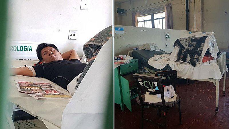 Arequipa: sujeto aprovechó que policía que lo vigilaba se quedó dormido y se fugó de hospital