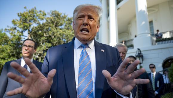 El presidente de Estados Unidos, Donald Trump, informó a los periodistas que prohibirá la red social TikTok en el mencionado país. (Foto: JIM WATSON / AFP)