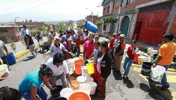 ​Corte de agua en diferentes distritos de Arequipa