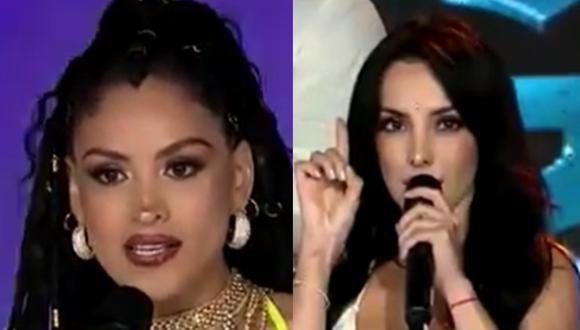 Micheille Soifer y Rosángela Espinoza se reencontraron en la nueva temporada de "Esto es guerra". (Foto: Captura América TV).