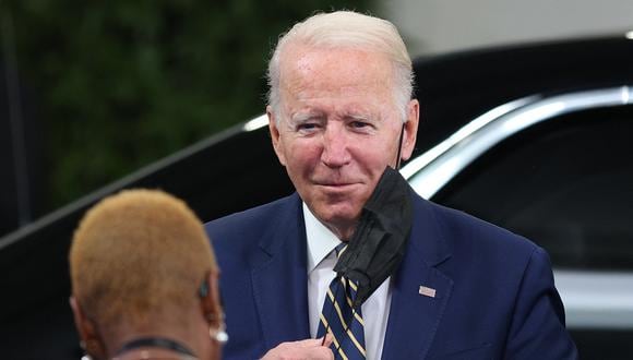 La Casa Blanca anunció el pasado 21 de julio que Joe Biden se había contagiado, el 27 de julio salió de su aislamiento tras dar negativo, pero tres días después volvió a dar positivo (Foto:  Adrian DENNIS / POOL / AFP)