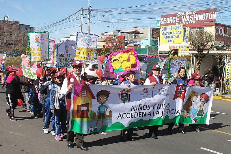 Realizan pasacalle para decirle no al trabajo infantil