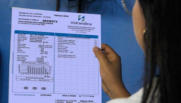 Hidrandina brinda facilidades de pago por emergencia sanitaria