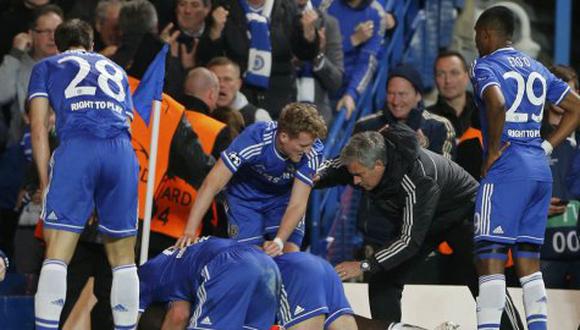 Así celebró José Mourinho clasificación del Chelsea en la Champions
