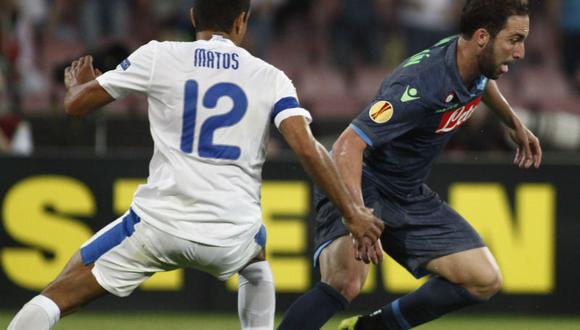 Europa League: Nápoles igualó 1-1 ante el Dnipro en casa