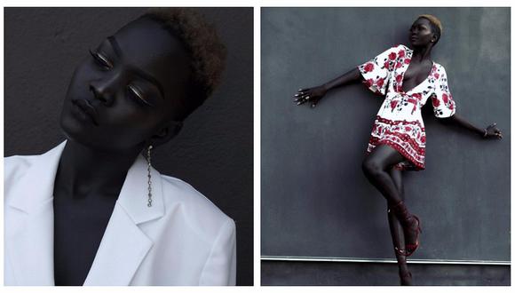 Instagram: modelo se hace llamar "reina de la oscuridad" por su extraño color de piel