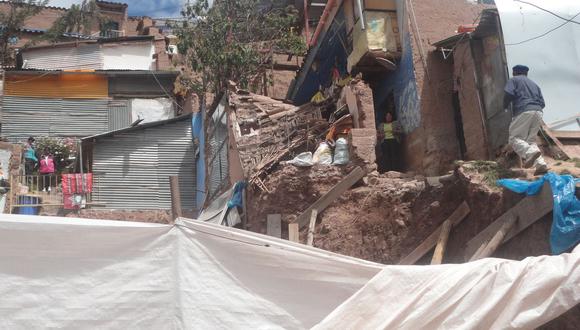 Cusco: Construcción de edificio afecta a humilde vivienda 