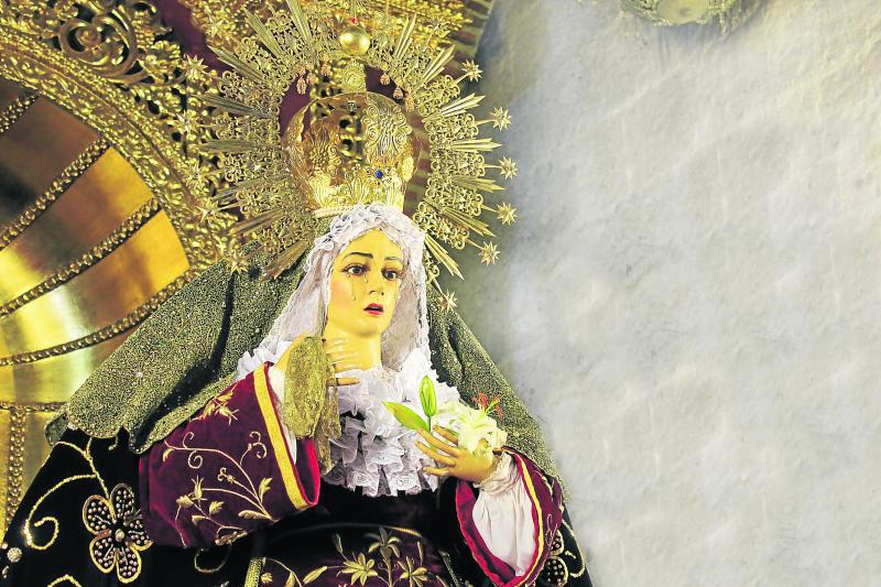  Virgen de las Angustias  hoy en procesión