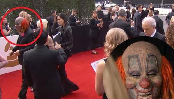 Grammy 2014: Músico de Slipknot asusta con disfraz de payaso