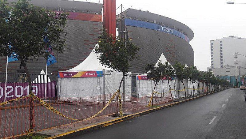 Cierran alrededores del Estadio Nacional por Juegos Panamericanos (FOTOS Y VIDEO)