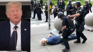 EE.UU.: Trump califica de montaje la caída de hombre empujado por policías en Nueva York