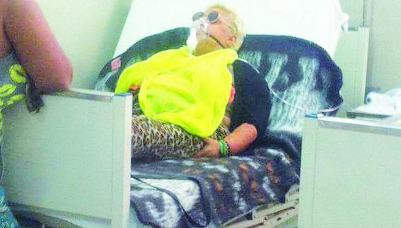 Lucía de la Cruz estuvo internada tres horas en el hospital Las Mercedes