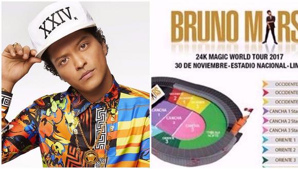 Bruno Mars: revenden entradas para concierto hasta en S/ 1200 en tienda virtual